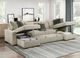 Homelegance® Isla 3-Piece Sage Sand Reversible Chaise Sectional with Pull-out Bed-2