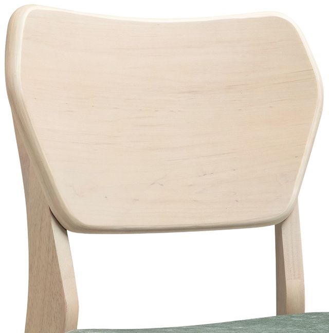 Intercon West End Natural/Sage Green Curved Panel Side Chair-1