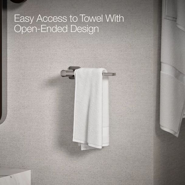 KOHLER® Parallel® Vibrant Titanium Towel Arm-3