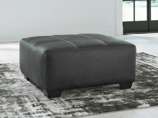 Benchcraft® Brixley Pier Graphite Oversized Accent Ottoman-2