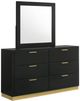 Coaster® Caraway Black Dresser and Mirror-0