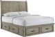 Elements Drift Grey Bed, Dresser, Mirror and Nightstand Package-4