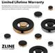 ZLINE Autograph Edition 30" Satin Stainless Steel Pro Style Dual Fuel Range with White Matte Door and Matte Black Accents-5