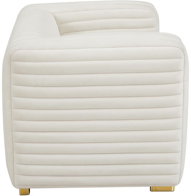 Meridian Furniture Ravish Cream Velvet Chair-2