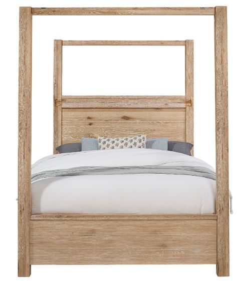 Artisan & Post by Vaughan-Bassett Dovetail Sun Bleached White Queen Poster Bed-1