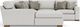 Flexsteel® Bryant 3-Piece Silver Glacier Left-Arm Facing Sectional and Chaise-4