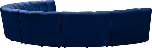 Meridian Furniture Infinity 7-Piece Navy Velvet Modular Sectional-3