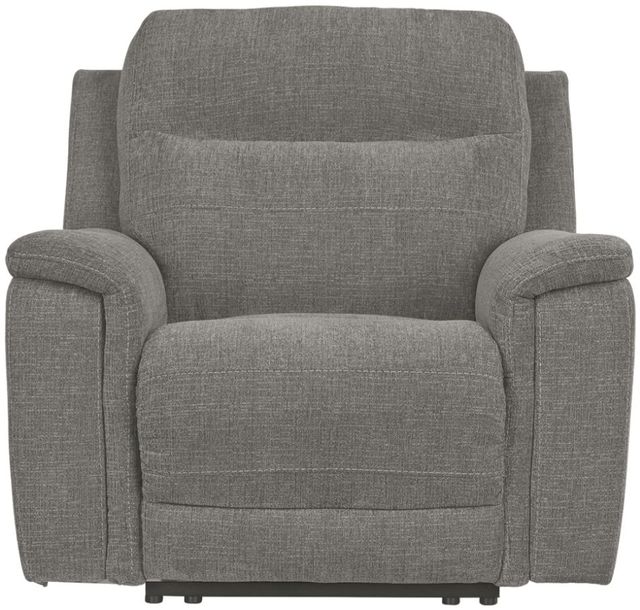 Signature Design by Ashley® Mouttrie Smoke Power Recliner with Adjustable Headrest-2