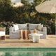 TOV Furniture Salty Black Stripes Fabric Indoor/Outdoor Sofa-1