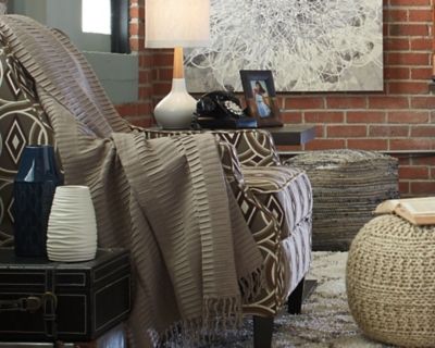 Signature Design by Ashley® Mendez 3-Piece Taupe Throws-3