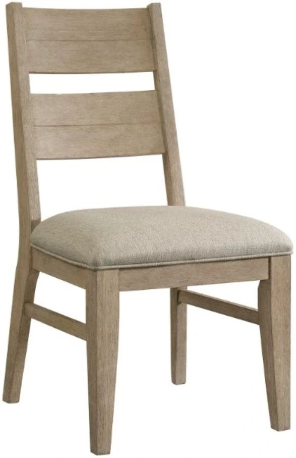 Intercon Nash Beige/Weathered Sand Panel Back Dining Side Chair-0