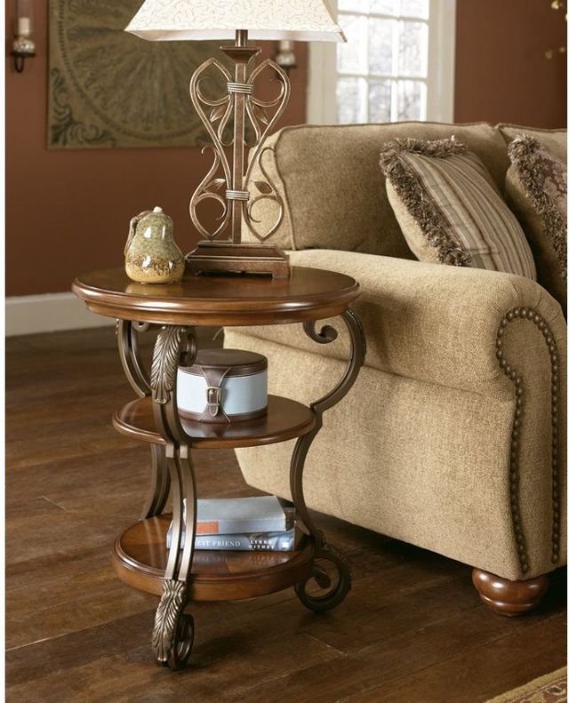 Signature Design by Ashley® Nestor Medium Brown Chair Side End Table-4