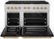 ZLINE Autograph Edition Paramount 48" Satin Stainless Steel Pro Style Dual Fuel Range with Black Matte Door and Polished Gold Accents-1
