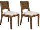 International Furniture Direct Olimpia Beige/Tequila/Towny Brown Dining Side Chair-0