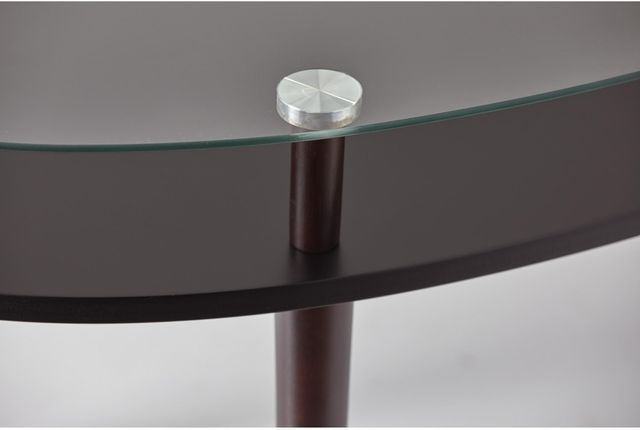 Adesso® Dwight Glass Top Coffee Table with Black Base-1
