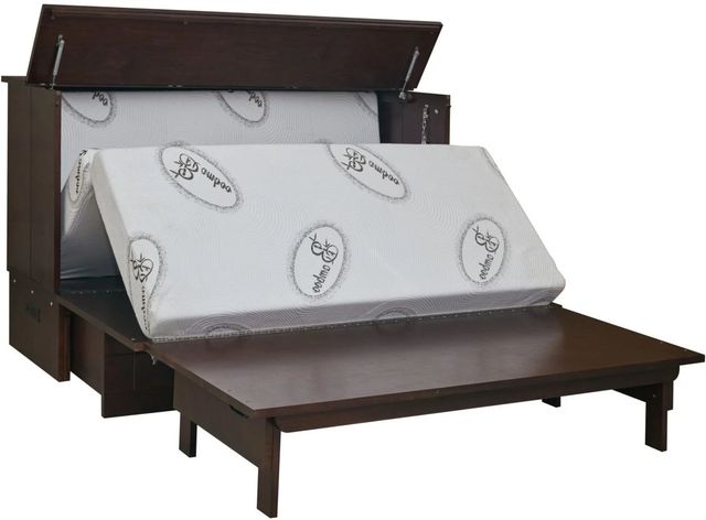 CabinetBed Inc.™ Elite Aztec Espresso Folding Queen Bed-1
