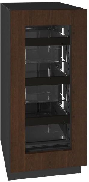 U-Line® Seamless Collection 15" 2.8 Cu. Ft. Panel Ready Refrigerator with Glass Door-1