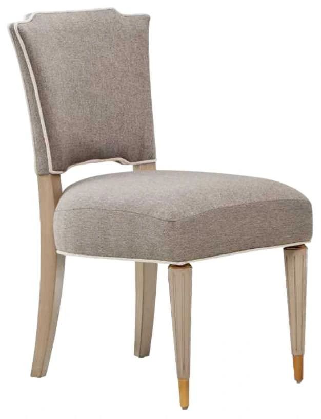 Michael Amini® St. Charles Brown/Dove Gray Vanity Chair-0