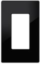 Crestron® Decorator Style 1-Gang Faceplate-Black Textured-0