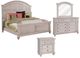 American Woodcrafters 2410 Sedona 4-Piece Cobblestone White Queen Bedroom Set-0