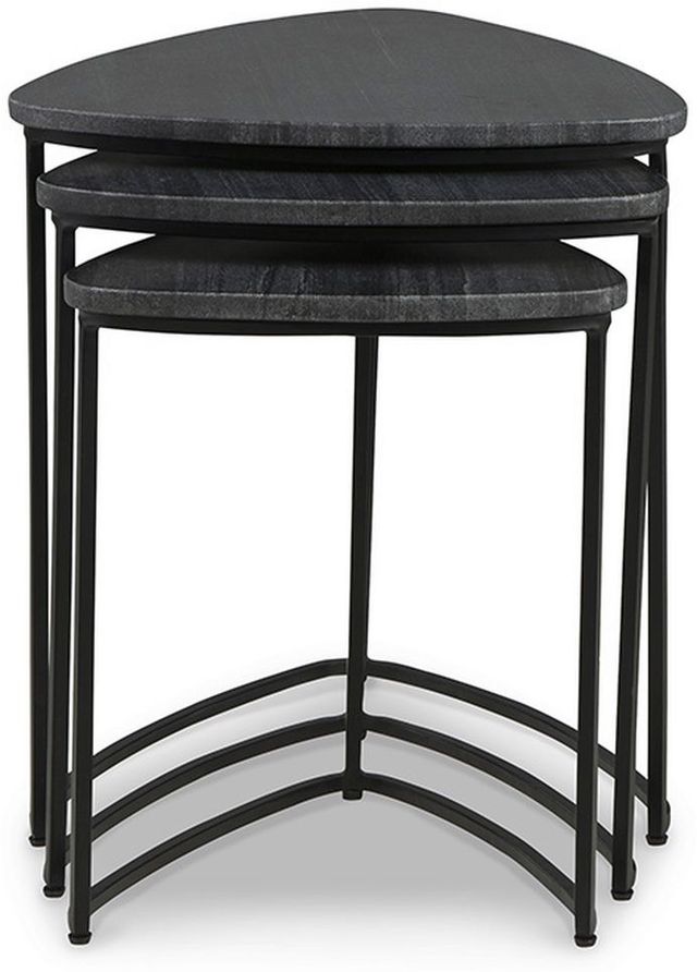 Signature Design by Ashley® Olinmere 3-Piece Black Accent Tables-2