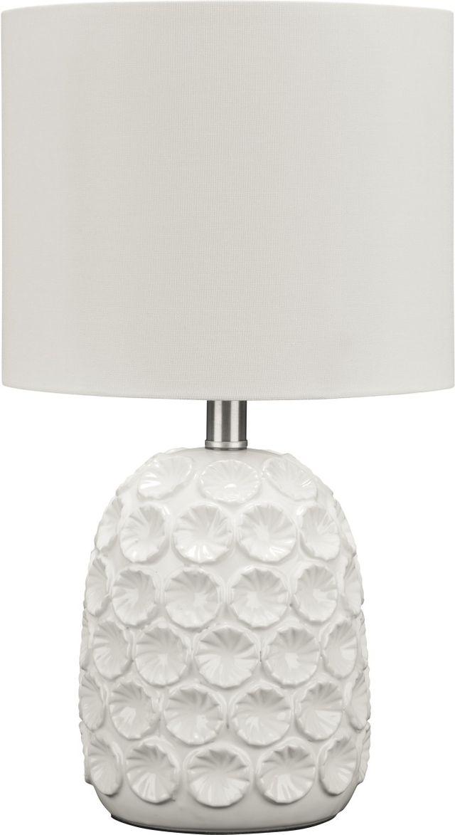 Signature Design by Ashley® Moorbank White Ceramic Table Lamp-0