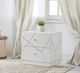 ACME Furniture Esther White/Silver High Gloss Nightstand-1