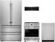 Thor Kitchen® 4 Piece Stainless Steel Gas Kitchen Package-0
