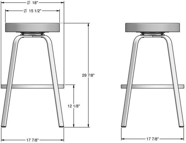 Amisco Customizable Reel Swivel Bar Stool-2