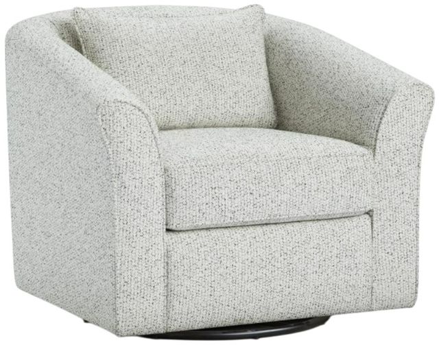 Fusion Furniture Winston Salt Chit Chat Domino Gray Swivel Chair-0