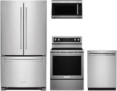 KitchenAid® 4 Piece Stainless Steel Kitchen Package
