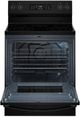 Whirlpool® 30" Black Freestanding Glass-Top Electric Range with Air Cooking Technology-2