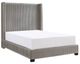 Mazin Furniture Glenbury Taupe Full Upholstered Panel Bed-0