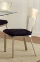 Furniture of America® Nova 2-Piece Black/Silver Dining Side Chair Set-2