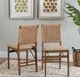 Linon Natural 2-Piece Natural Folding Dining Chair Set-1