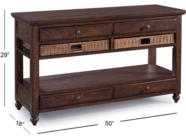 Magnussen Home® Cottage Lane Coffee Sofa Table-2