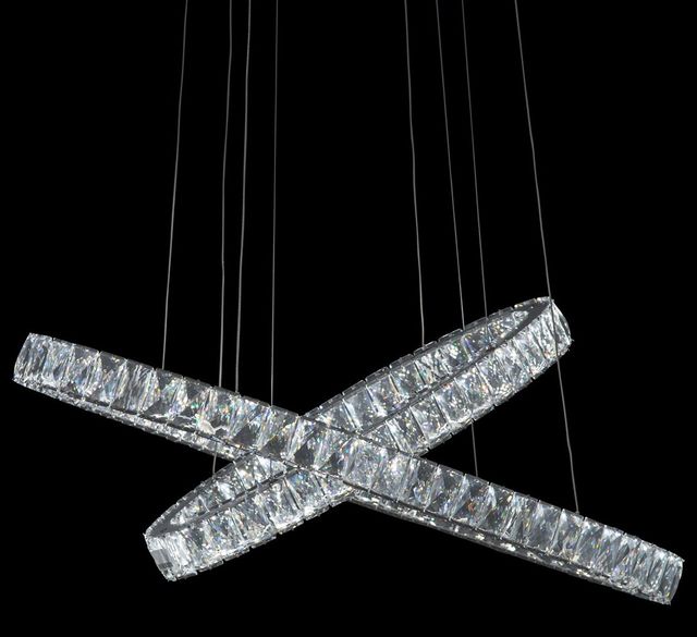 Michael Amini® Crossover Small Silver LED Chandelier-0