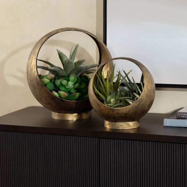 Crestview Collection Sansa Gold Containers-1