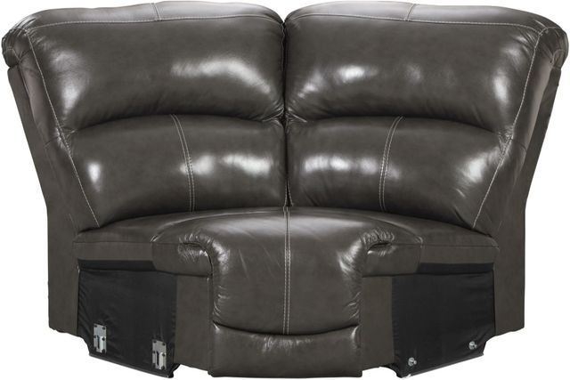 Signature Design by Ashley® Hallstrung 5-Piece Gray Power Reclining Sectional-3