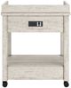 Signature Design by Ashley® Carynhurst Distressed Whitewash Printer Stand-3
