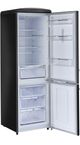 Unique® Appliances Classic Retro 12 Cu. Ft. Black Counter Depth Bottom Freezer Refrigerator-2