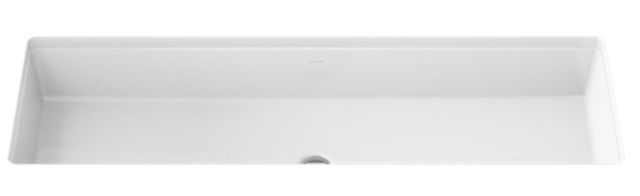 Kohler Verticyl® White 42.5" Rectangular Undermount Bathroom Sink-4