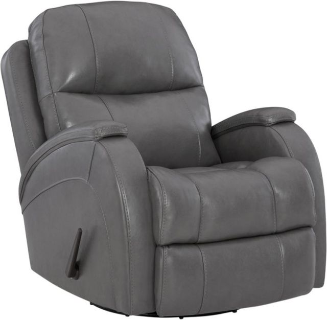 HomeStretch Phantom Light Gray Manual Glider Recliner-0