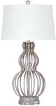 Bassett Mirror Sophie Silver Leaf Table Lamp-0