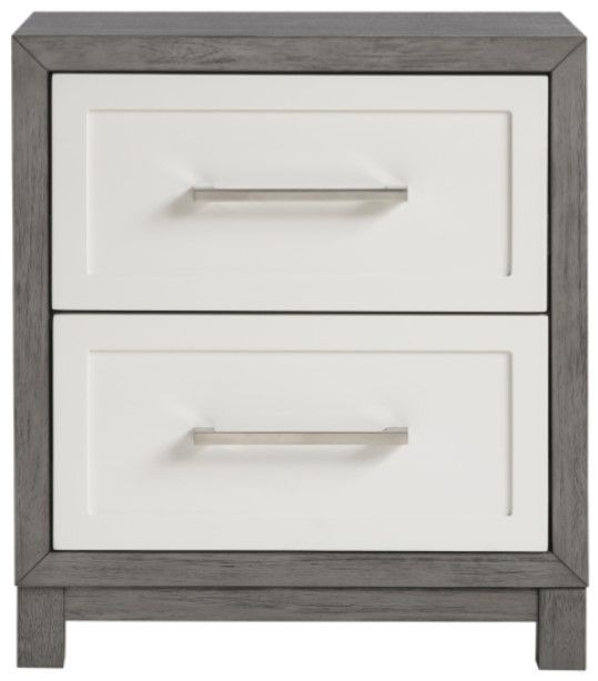 Homelegance® Rowan Gray/Ivory Nightstand-2