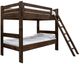 International Furniture Direct Forte Brown Youth Twin Top Bunk Bed-0