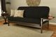Kodiak Furniture Alamosa Canton Black/Graystone Full Futon with Mattress-3