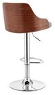 Armen Living Asher Gray/Chrome Adjustable Bar Stool-3