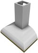 Vent-A-Hood® 36" Stainless Steel with Real Brass Wall Mounted Range Hood-1