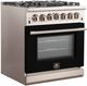 FORNO® 30" Matte Black Range Door-2
